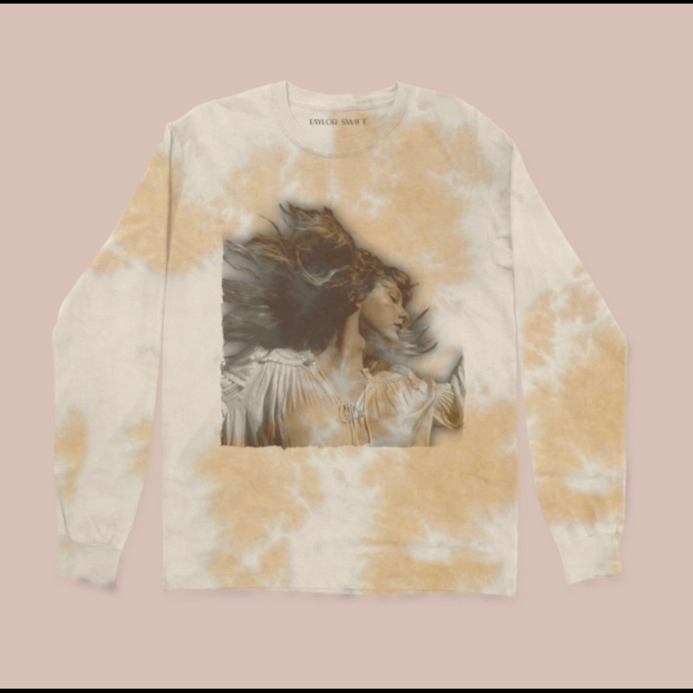 Taylor Swift Fearless Album Cover Tie Dye long sleeve